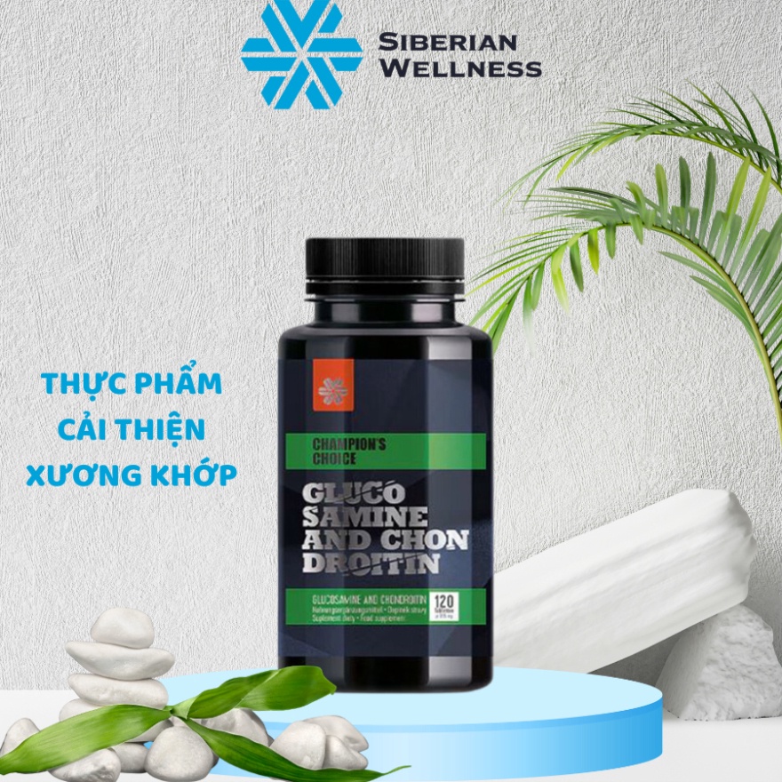 ]Có bán sỉ} Glucosamine and Chondroitin - Tăng cường khả năng vận động của khớp - Siberian Wellness - Hộp 120 viên |Hàng