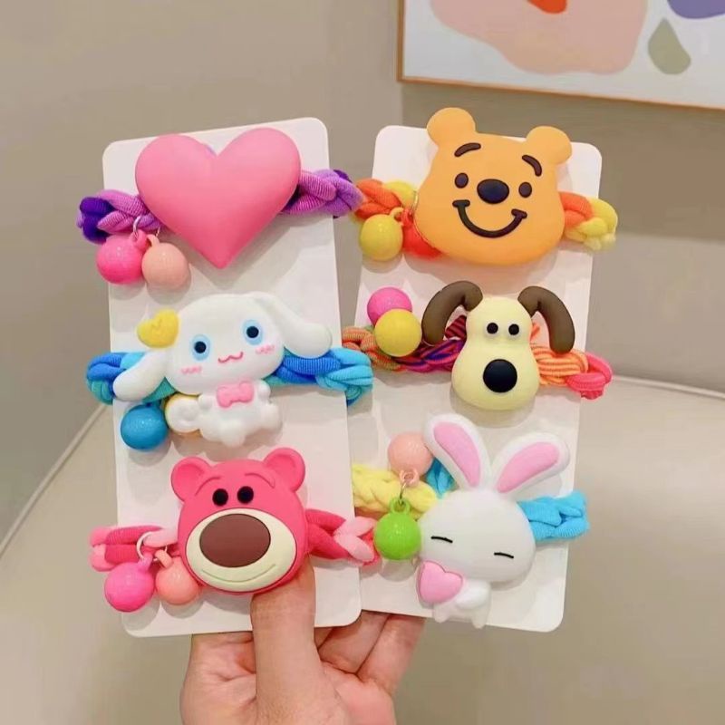 DÂY CỘT TÓC THUN HOẠ TIẾT HOẠT HÌNH