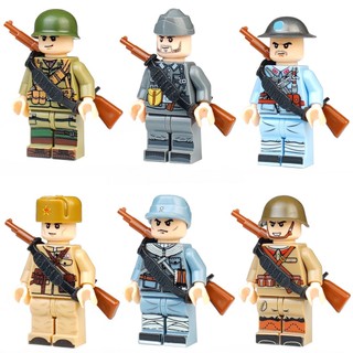Mô hình lego chiến tranh quân đội đức / quân đội nga độc đáo