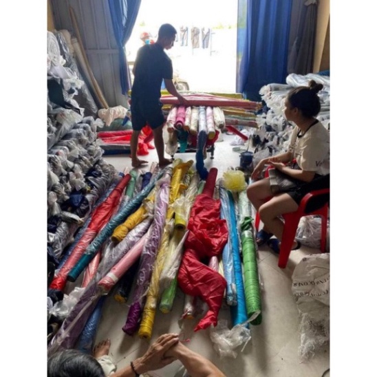 Vải làm diều, Vải khâu diều to bé các loại