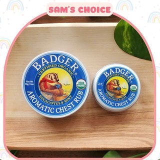 Sáp dầu ấm ngực hữu cơ badger organic