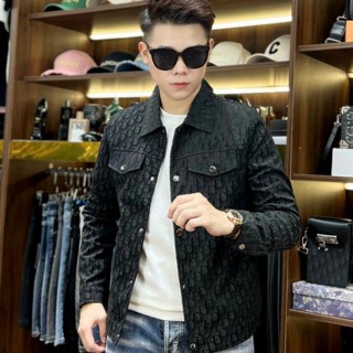 Áo khoác da dập vân lv hàng quảng châu cao cấp, áo da nam 2 túi cực chất mẫu mới nhất 2024 . .