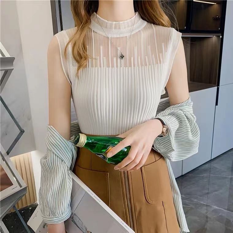 Áo Hai Dây Dệt Kim Cao Cấp Thời Trang Bốn Mùa Mới Cho Nữ