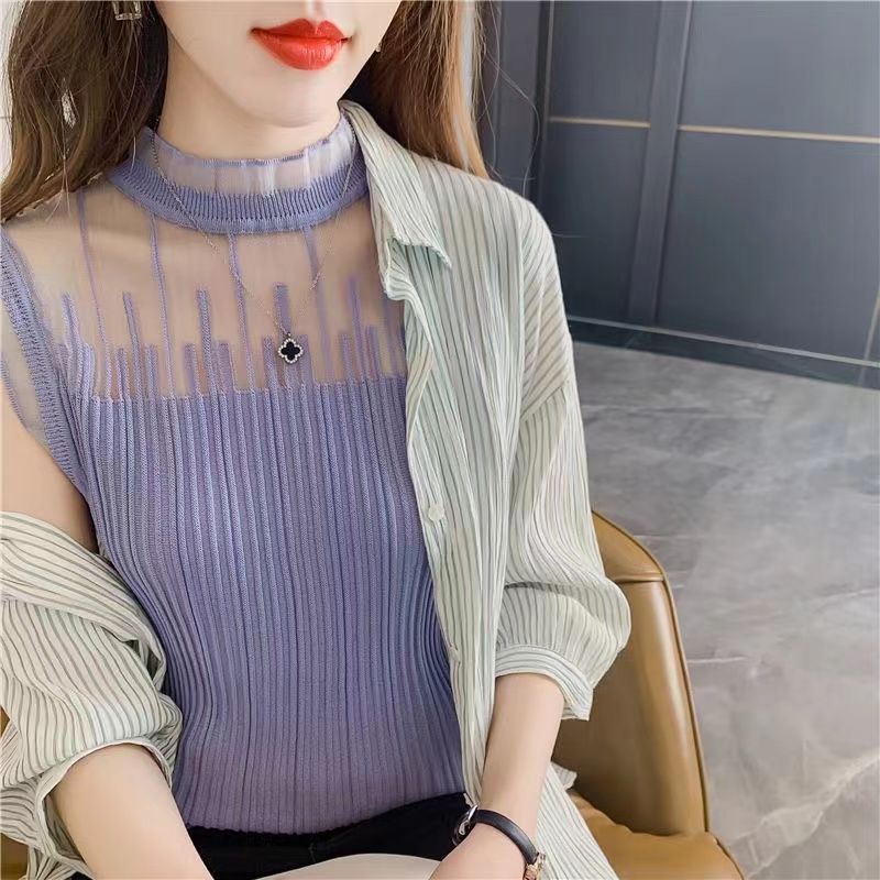 Áo Hai Dây Dệt Kim Cao Cấp Thời Trang Bốn Mùa Mới Cho Nữ