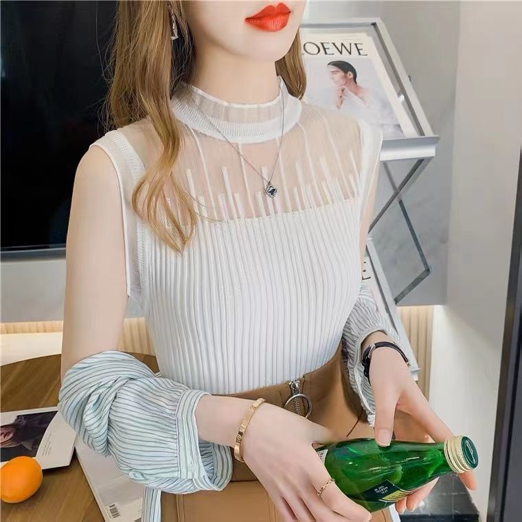 Áo Hai Dây Dệt Kim Cao Cấp Thời Trang Bốn Mùa Mới Cho Nữ