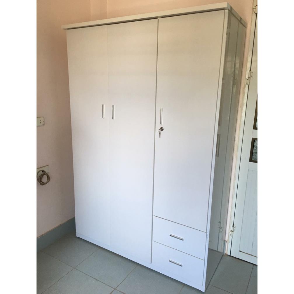 Tủ nhựa , tủ nhựa đài loan 3 cánh 2 ngăn kéo ngang 1m24 cao 1m85