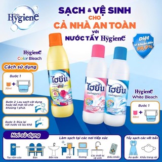 Nước tẩy quần áo trắng/màu Hygiene Thái Lan , an toàn giúp đánh bay các vết bẩn cứng đầu mà không sợ bị phai màu .