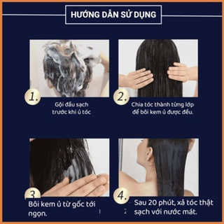 Kem ủ tóc hấp tóc Hunmui dưỡng tóc phục hồi hư tổn chẻ ngọn dùng cho tóc