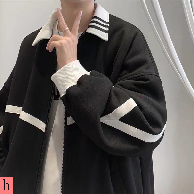 Áo Khoác Bóng Chày Dáng Rộng Thời Trang Hàn Quốc Cao Cấp Cho Nam