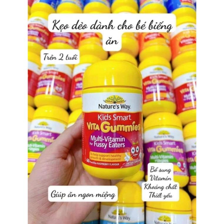 Vita Gummies nature's Way Kẹo Gum Bổ Sung Vitamin cho bé - Hộp 60 viên
