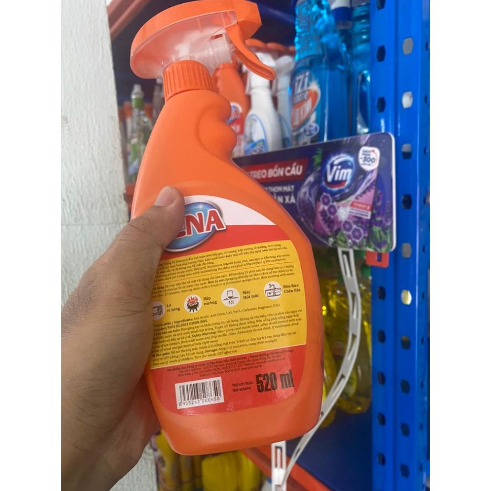 Nước lau bếp Rena hương chanh 520ml