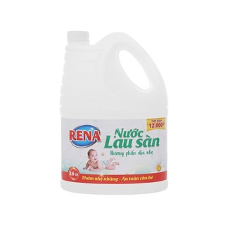 Nước lau sàn Rena hương phấn dịu nhẹ can 3.8 lít
