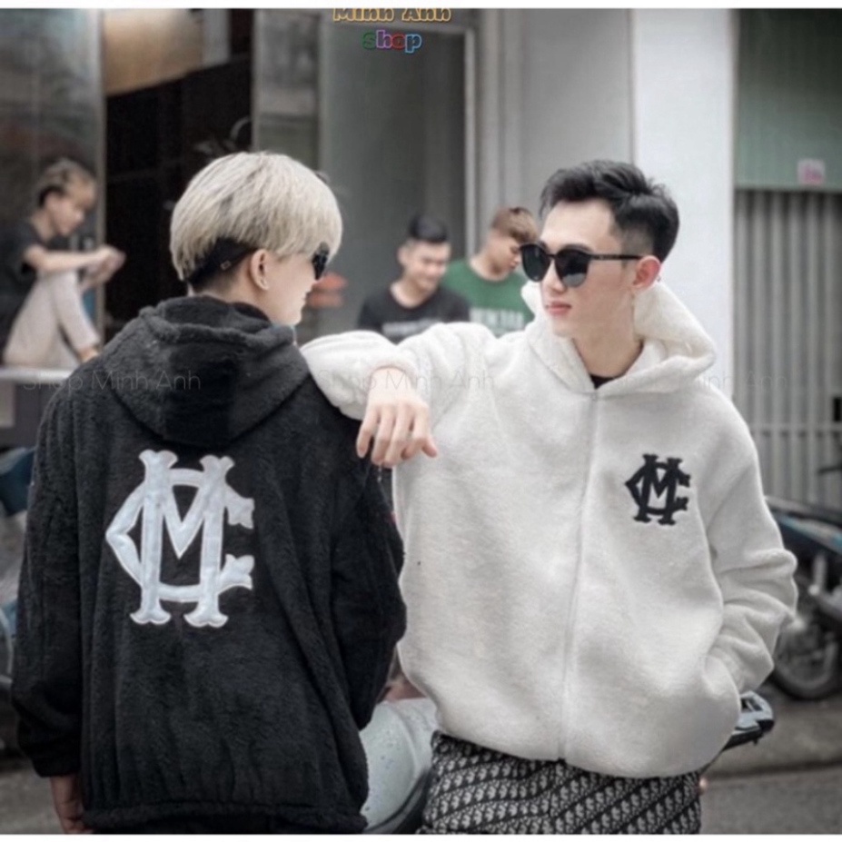 Áo Sweater Len Cổ Tròn Kẻ Caro Hàng QC Cao Cấp - Áo Len Thêu Chữ CC Nam Nữ Lông Xù Phong Cách Hàn Quốc