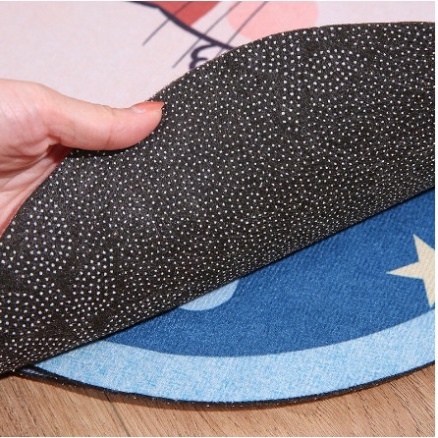 Thảm lì lau chân hình Thú dễ thương kích thước 59cmx39cm mặt đế chống trượt, thảm bếp, nhà tắm