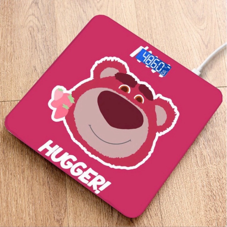 Cân Điện Tử Sức Khỏe Hình Gấu Dâu Lotso cao cấp