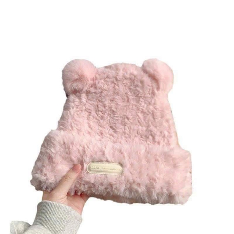 Mũ Bucket Bóng Chày Mickey🍀FREESHIP🍀Nón Tai Bèo Lông Thỏ Mềm Mịn Ấm Áp tai gấu Dễ Thương