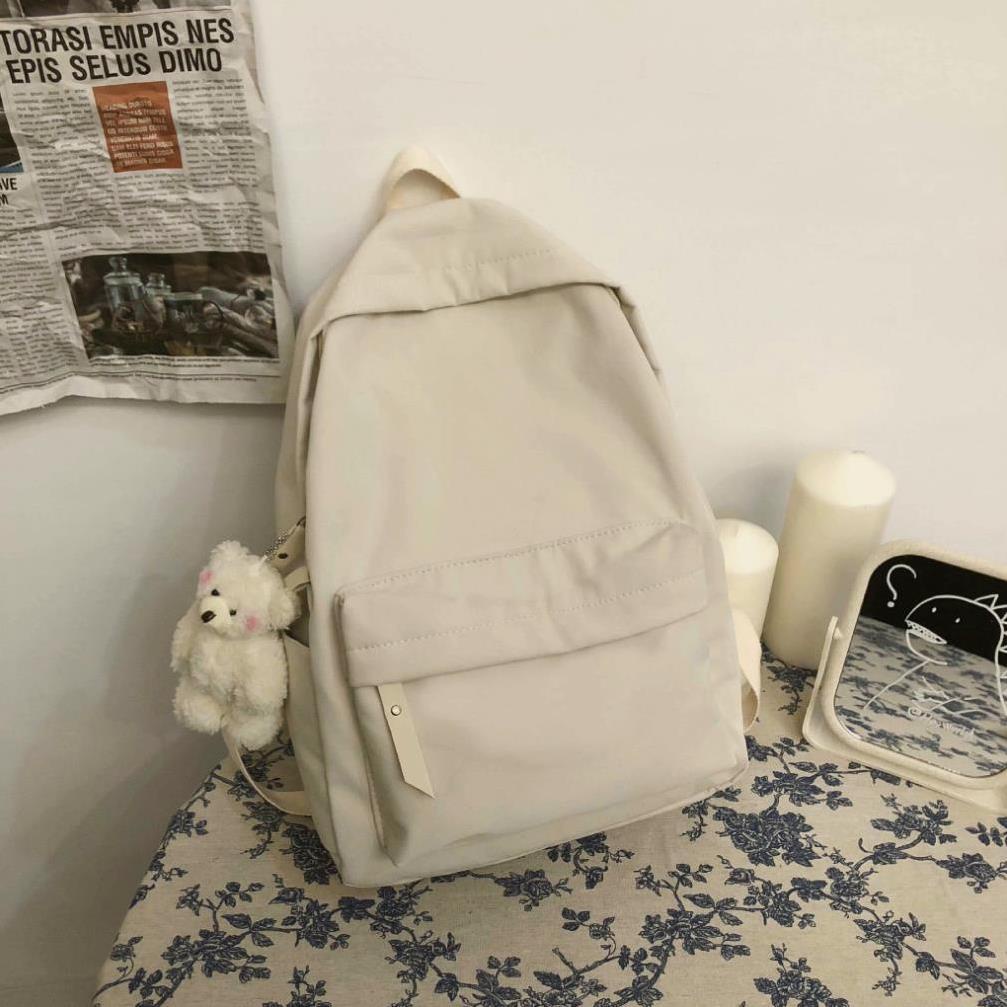 Balo nữ balo nam giá rẻ thời trang đi học đựng laptop phong cách basic ulzzang BL3