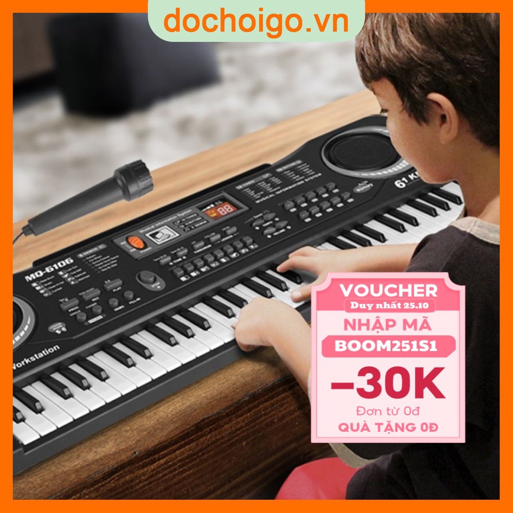 Đàn điện tử cho bé đàn piano 61 phím giúp bé vui chơi giải trí thỏa sức đam mê âm nhạc