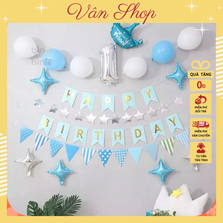 Set trang Trí Sinh Nhật Đơn Giản Giá Rẻ Kèm 2 Trụ Bóng 7 Nhánh Giả Bóng Bay Tặng Kèm Đèn Led Băng Dính Dán Bóng