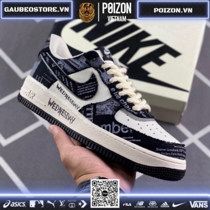Giày sneaker AF1 Họa Tiết Đen Trắng Hot trend nam nữ, Giày AF1 full màu 2023