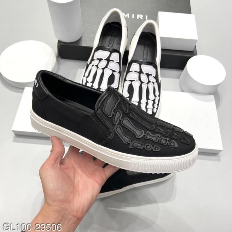 Giầy slipon xương Amiri - giày lười da hình xươg đế cao su non cao cấp 2023