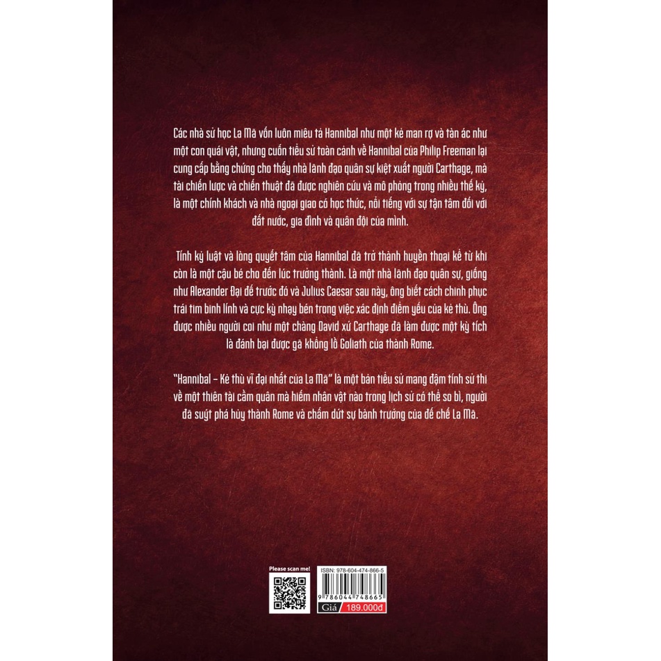 Sách - Hannibal - Kẻ thù Vĩ Đại Nhất Của La Mã  - Bách Việt