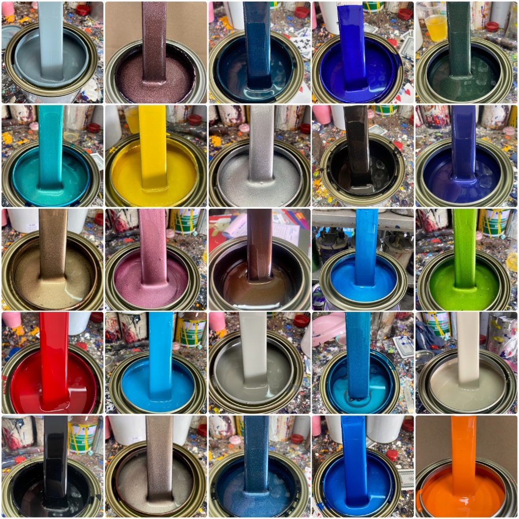 Sơn Màu Xe Máy Tự Chọn  Đóng Lon 1Kg