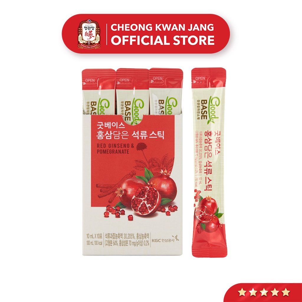 Nước Hồng Sâm Hàn Quốc Goodbase Lựu Đỏ KGC Cheong Kwan Jang (10ml x 30 gói)