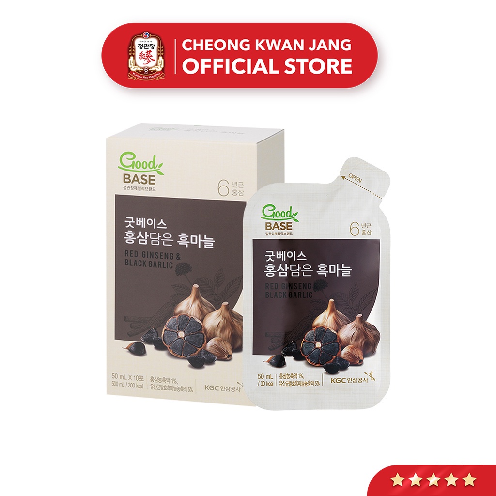 Nước Sâm Hàn Quốc Goodbase Vị Tỏi Đen KGC Cheong Kwan Jang (50ml x 10 gói)