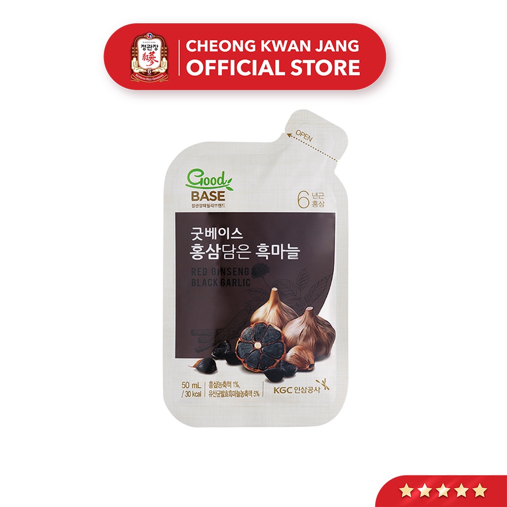 Nước Sâm Hàn Quốc Goodbase Vị Tỏi Đen KGC Cheong Kwan Jang (50ml x 10 gói)