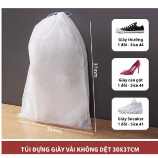 Túi Đựng Giày Đa Năng Vải Không Dệt, Miệng Dây Rút Tiện Lợi