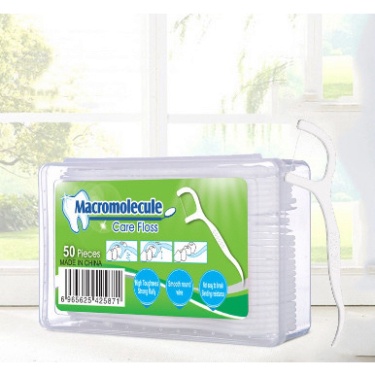 Tăm chỉ nha khoa tiệt trùng hộp 50 cây - Tăm nha khoa vệ sinh kẽ răng chân nướu chuyên dụng