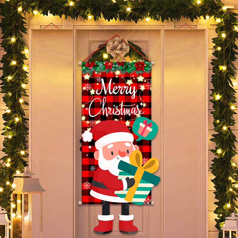 Cờ Treo Tường Trang Trí Giáng Sinh Bằng polyester 2023