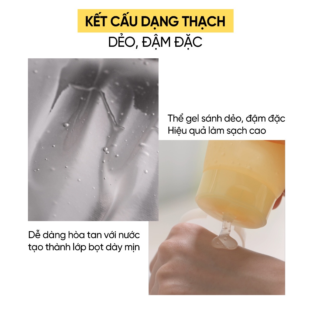 Sữa rửa mặt dạng gel ẩm mịn sáng da căn bóng chứa AHA/PHA OHUI Miracle Toning Jelly Cleanser 160ml