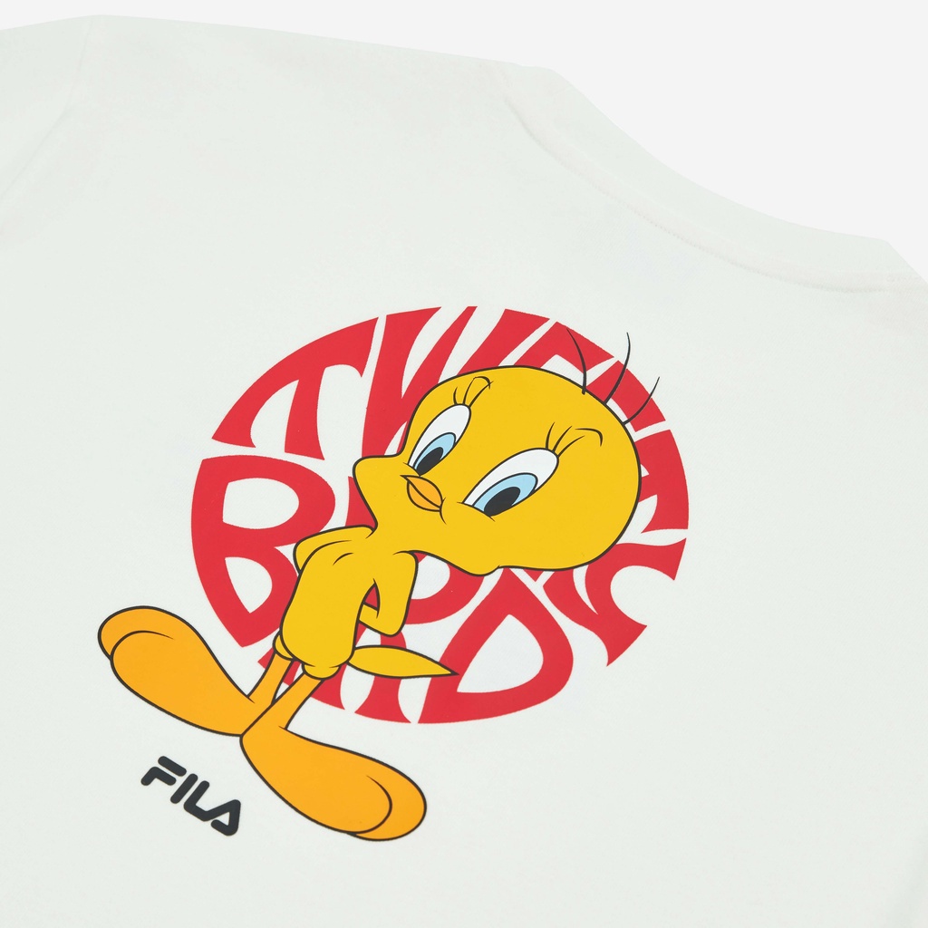 Áo thun tay ngắn thời trang unisex Looney Tunes x Fila - FW2RSF1141X-WHI