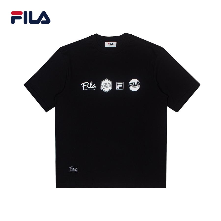Áo thun tay ngắn thời trang unisex Fila SHORT SLEEVE TEE - FW2RSE3007M-BLK