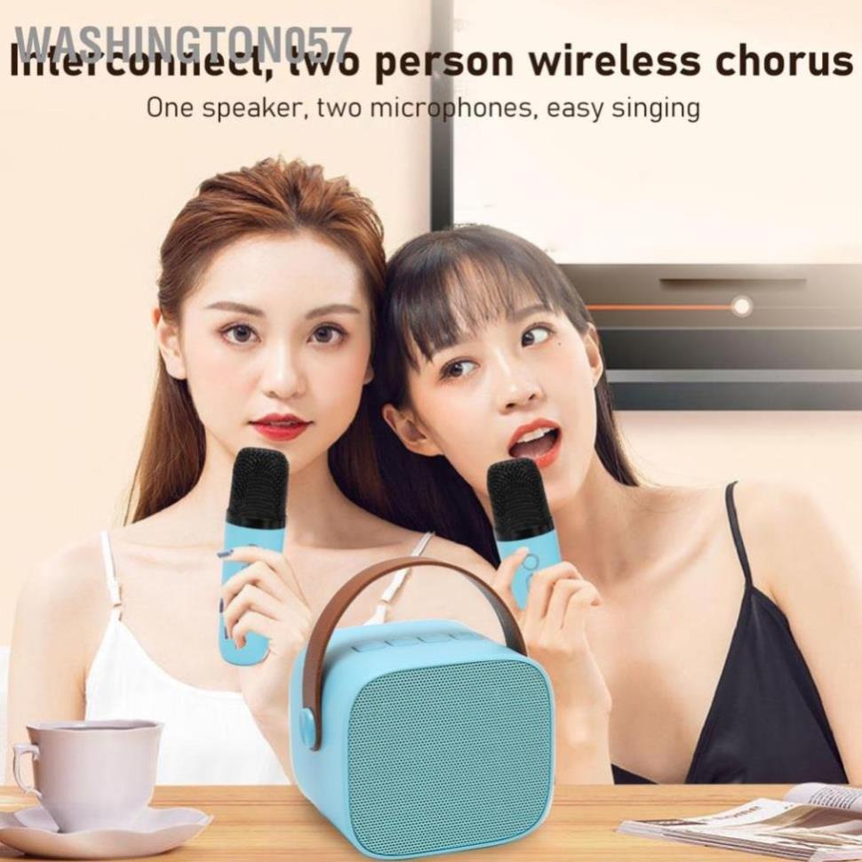 Loa Bluetooth, Loa Karaoke Mini K12 Sạc Pin Không Dây, Âm Thanh Hay Bass Chuẩn Tặng Kèm 2 Míc Hát, Bảo Hành 12 Tháng