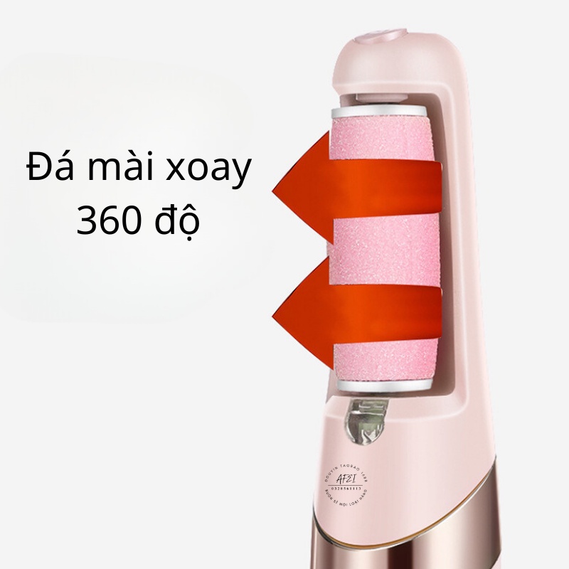 Máy Chà Gót Chân, Tẩy tế bào chết cho Tiệm Nail, Cá Nhân tại Nhà Tẩy Tế Bào Chết Sạc Pin Tích Điện 2 Đầu Mài - FL58