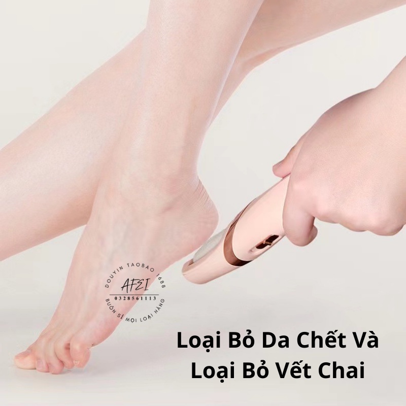 Máy Chà Gót Chân, Tẩy tế bào chết cho Tiệm Nail, Cá Nhân tại Nhà Tẩy Tế Bào Chết Sạc Pin Tích Điện 2 Đầu Mài - FL58