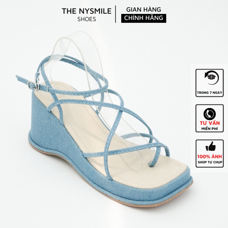 Giày đế xuồng 7 phân quai mảnh xỏ ngón - The NySmile - CHAVA