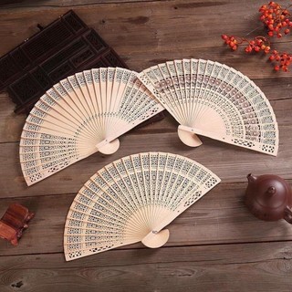  Quạt gỗ tre cầm tay phong cách Trung Hoa cổ trang cosplay trang trí nhà cửa đẹp,quạt trang trí tháp bánh nước 