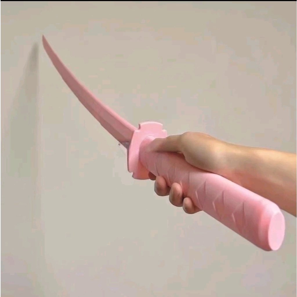 Kiếm nhựa Katana 3D, Tặng kèm 1 Dao vô tri màu ngẫu nhiên 11CM