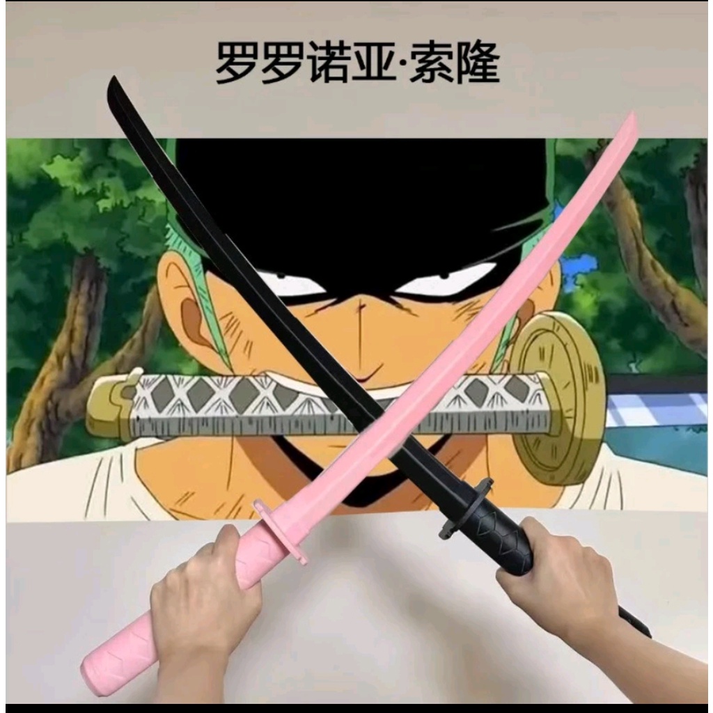 Kiếm nhựa Katana 3D, Tặng kèm 1 Dao vô tri màu ngẫu nhiên 11CM