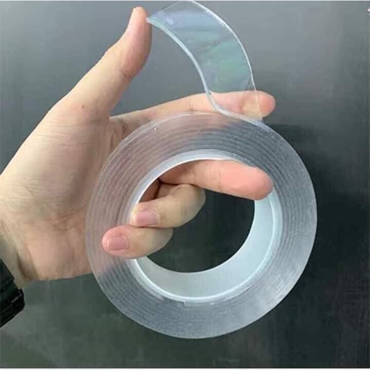 Băng dính 2 mặt cường lực chất liệu silicon Nano siêu dính
