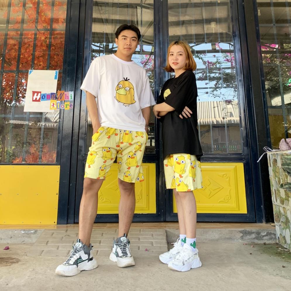 Quần Đùi Hoạt Hình Short Cartoon Oversize Ulzzang Unisex Dáng Rộng Nam Nữ - MM Freeship
