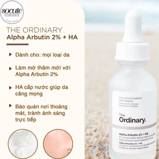 Serum dưỡng trắng da The Ordinary Alpha Arbutin 2% + HA 30ml Trắng da mờ