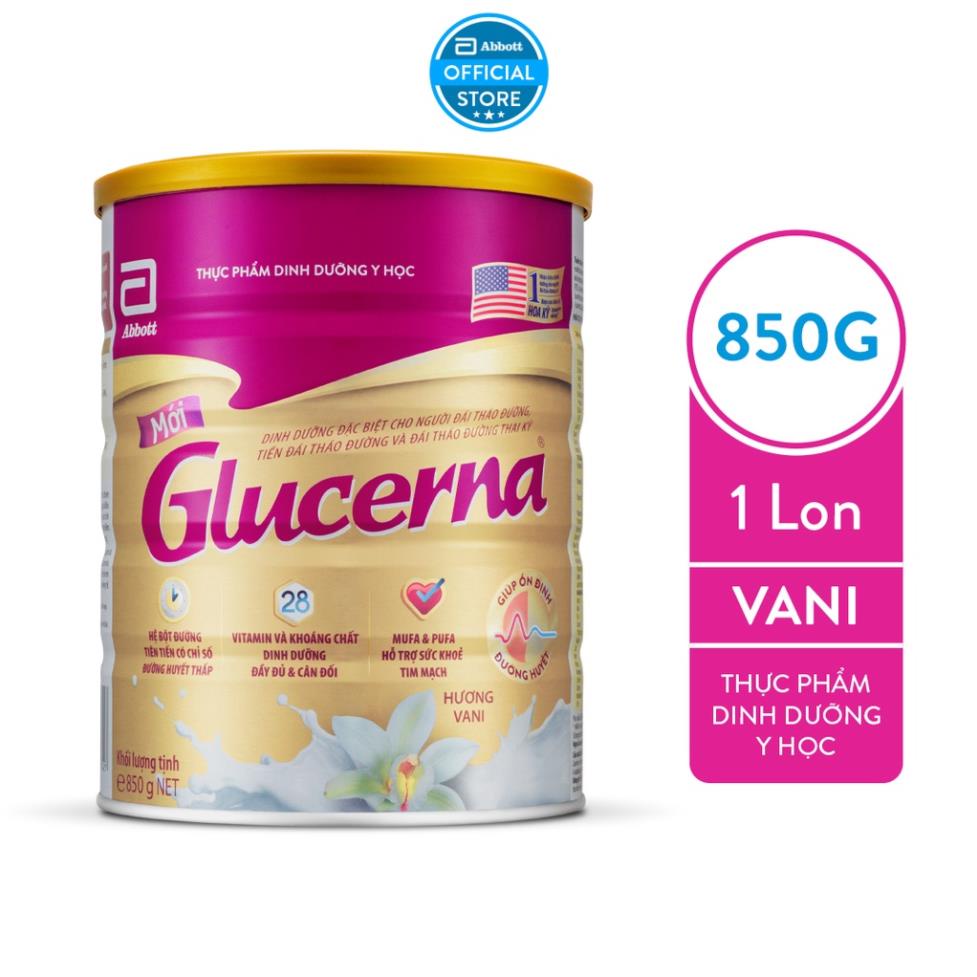 Sữa bột dành cho người bị tiểu đường Glucerna Abbott 850g