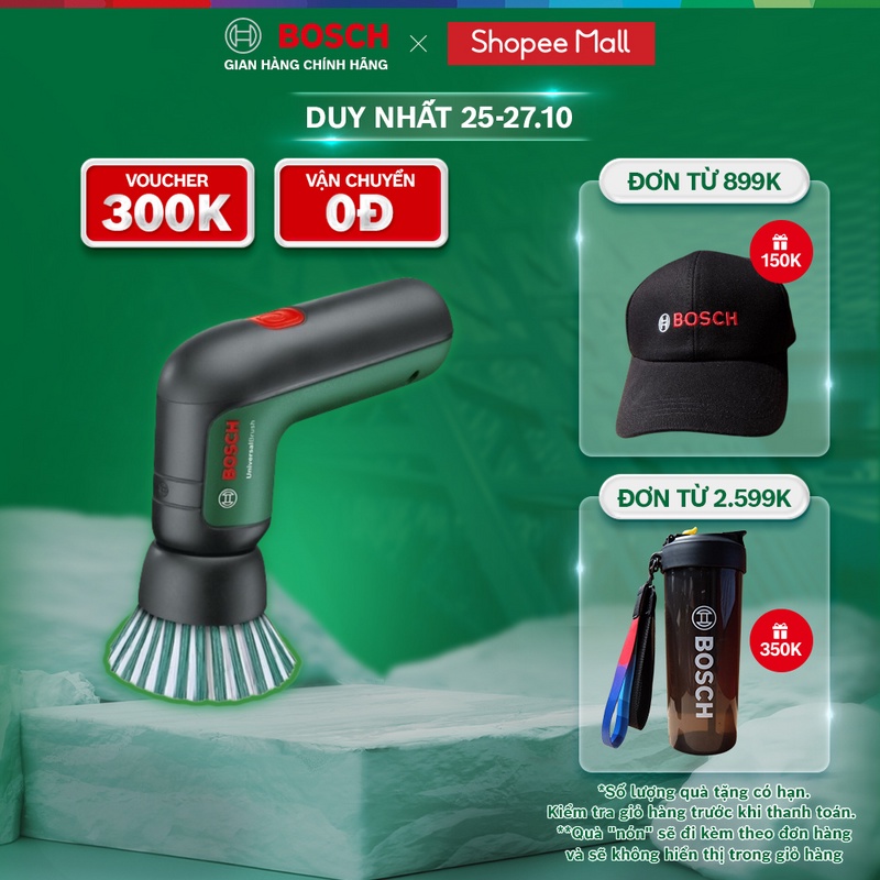 Máy cọ rửa vệ sinh Bosch đa năng dùng pin