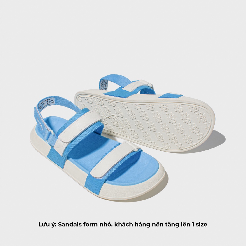 Giày Sandals Nữ Shondo Floral Trắng Xanh Dương FLR0034