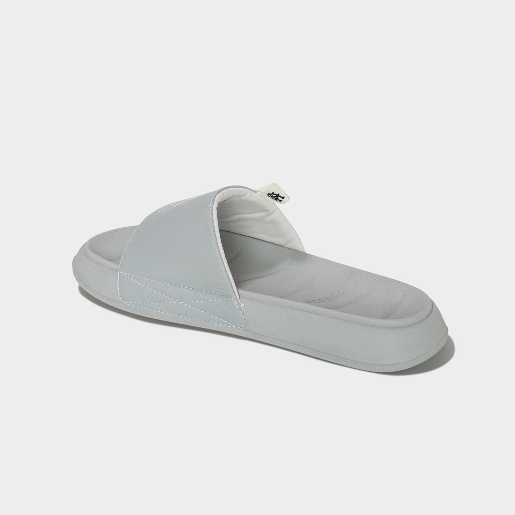 Dép Trendy III Thêu Chữ SH Shondo Full Xám TRE2222